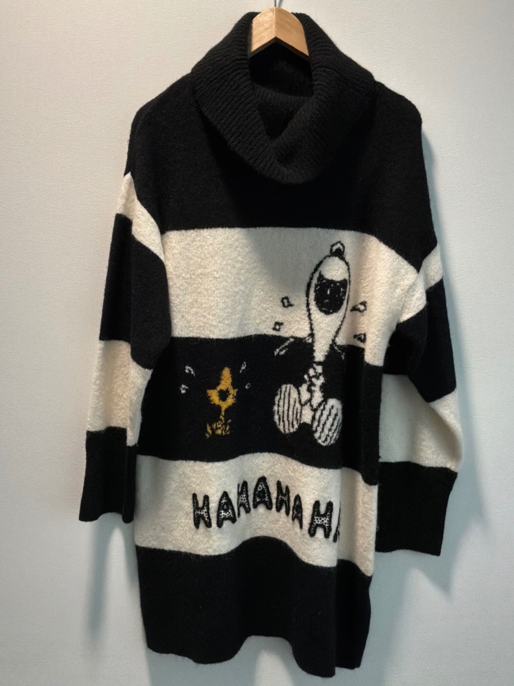 Princess Goes Hollywood Peanuts Snoopy Alpaca Blend Long Stripe Sweater Suze L